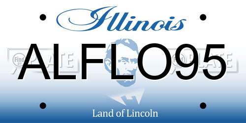 ALFLO95 Illinois License Plate