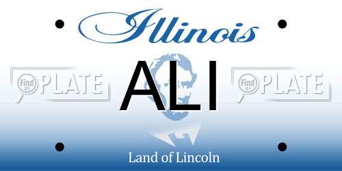 ALI Illinois License Plate