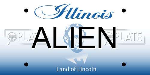 ALIEN Illinois License Plate