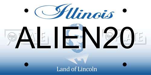 ALIEN20 Illinois License Plate