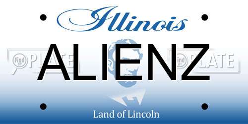 ALIENZ Illinois License Plate