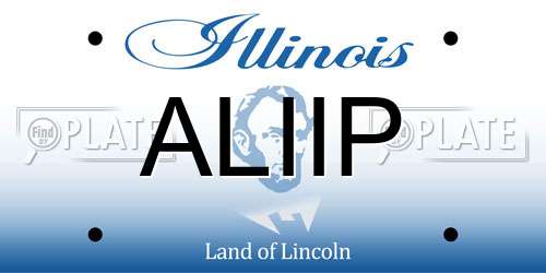 ALIIP Illinois License Plate