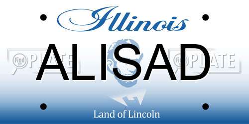ALISAD Illinois License Plate