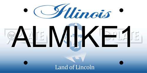 ALMIKE1 Illinois License Plate