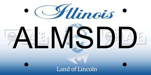 ALMSDD Illinois License Plate