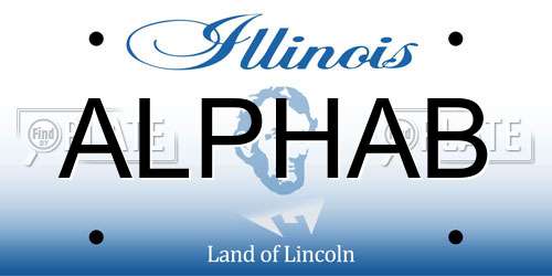 ALPHAB Illinois License Plate