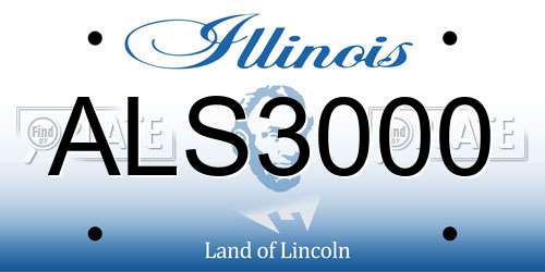 ALS3000 Illinois License Plate