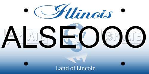 ALSEOOO Illinois License Plate