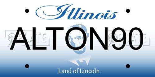 ALTON90 Illinois License Plate
