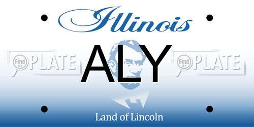 ALY Illinois License Plate