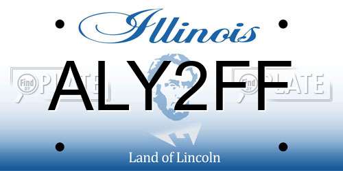ALY2FF Illinois License Plate