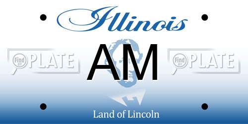 AM Illinois License Plate
