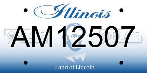 AM12507 Illinois License Plate