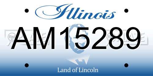 AM15289 Illinois License Plate