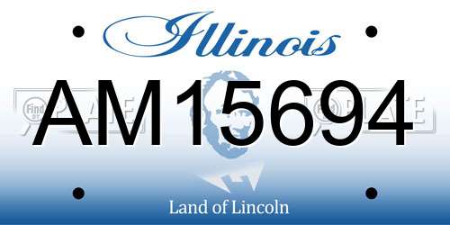 AM15694 Illinois License Plate