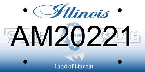 AM20221 Illinois License Plate