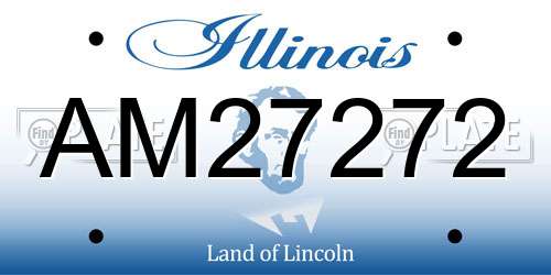 AM27272 Illinois License Plate