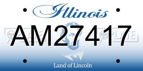 AM27417 Illinois License Plate