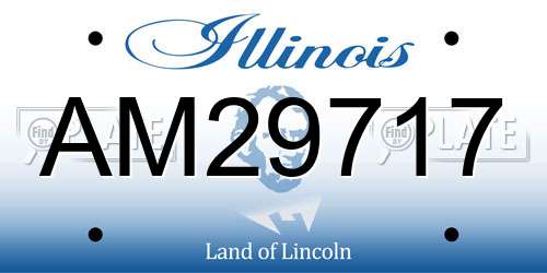 AM29717 Illinois License Plate