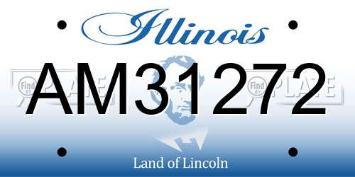 AM31272 Illinois License Plate