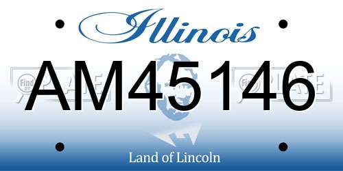 AM45146 Illinois License Plate