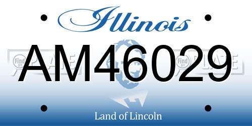 AM46029 Illinois License Plate