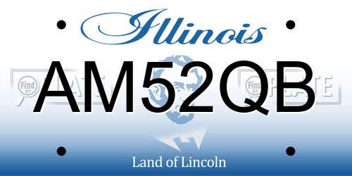 AM52QB Illinois License Plate