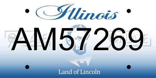 AM57269 Illinois License Plate
