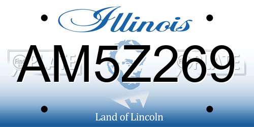 AM5Z269 Illinois License Plate