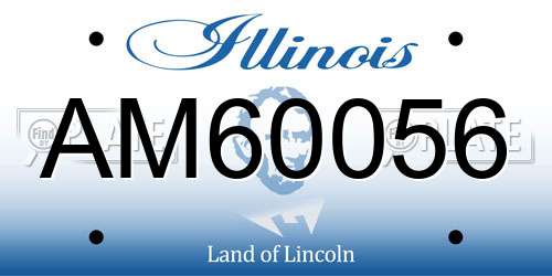 AM60056 Illinois License Plate