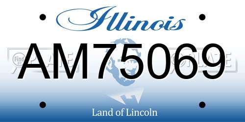 AM75069 Illinois License Plate