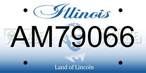 AM79066 Illinois License Plate