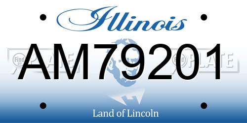 AM79201 Illinois License Plate