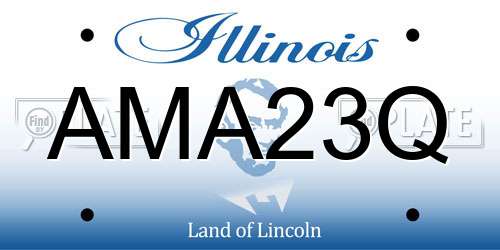 AMA23Q Illinois License Plate