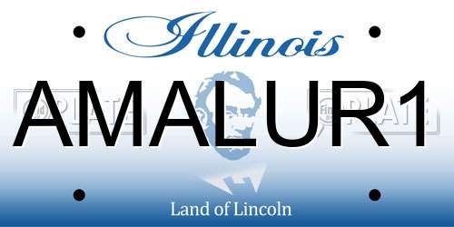 AMALUR1 Illinois License Plate