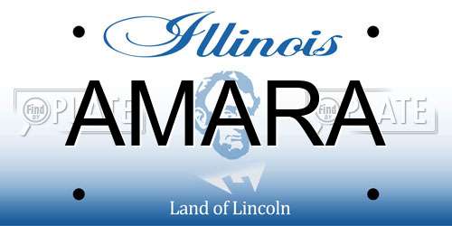 AMARA Illinois License Plate