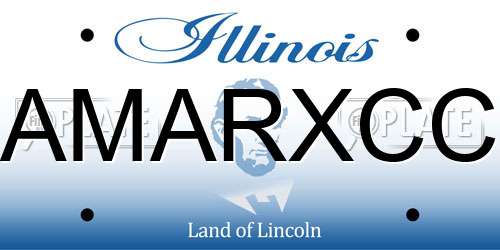 AMARXCC Illinois License Plate