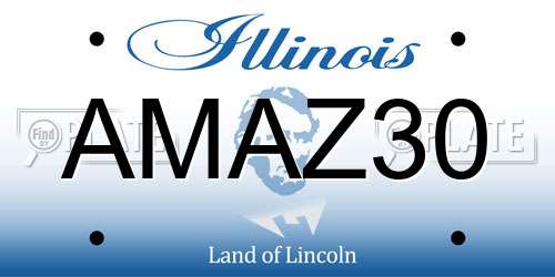 AMAZ30 Illinois License Plate