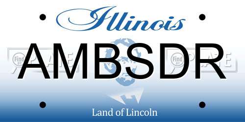 AMBSDR Illinois License Plate