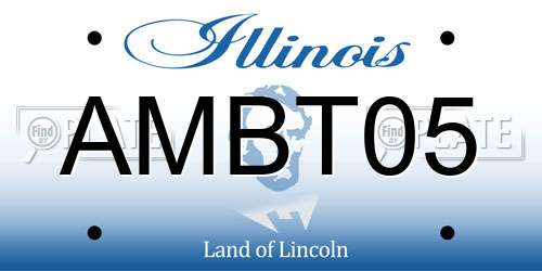 AMBT05 Illinois License Plate