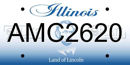AMC2620 Illinois License Plate