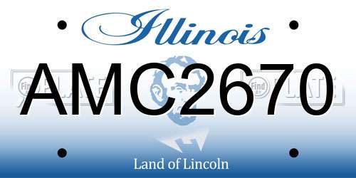 AMC2670 Illinois License Plate