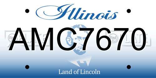 AMC7670 Illinois License Plate