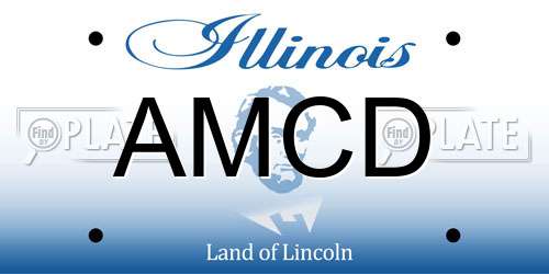 AMCD Illinois License Plate