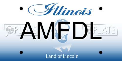 AMFDL Illinois License Plate