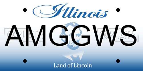 AMGGWS Illinois License Plate