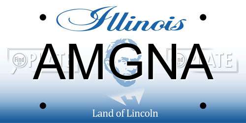 AMGNA Illinois License Plate