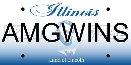 AMGWINS Illinois License Plate