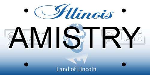 AMISTRY Illinois License Plate