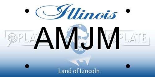 AMJM Illinois License Plate